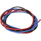 シリコン銀コードセット･18G[ゲ－ジ](赤､黒､青 各40cm) [イーグル模型] [#2263-40]