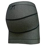 ネトゥル デニムニット補助ベルト付き妊婦帯 M ブラック 6009