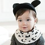 Tovadoo ベビー よだれかけ　コットンブレンド　暖かい　冬　プリント　可愛い　ファッション　出産祝い　ギフト 40*13cm　1-3歳