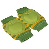 Baby Elbow Knee Toddler Pad to Protect Delicate Skin Stumping Around Stripe Green & Yellow Apple Pad