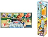 Melissa & Doug Hop & Count Hopscotch Rug & Magnetic Fishing Game Bundle Toy [並行輸入品]