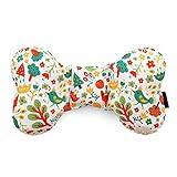 Head & Neck Support Baby Pillow Organic Cotton, Best Headrest for Car Seat, Stroller (Animals) [並行輸入