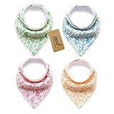 iZiv 4枚ベビービブ【食事用スタイ】防水よだれかけベビー0-2歳