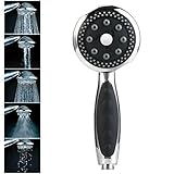 Homdox 4インチ5設定ステンレススチール多機能マッサージジェットミストスプレー高圧力ハンドヘルドシャワーヘッド