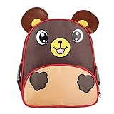 Multifit Cute 3D Animal Cartoon Waterproof Toddler Kid School Backpack Children Backpack(Bear) [並行輸入