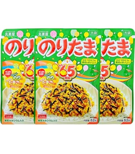 Amazon.co.jp: 丸美屋 のりたま(ふりかけ) 大袋 52g×10個 : 食品・飲料