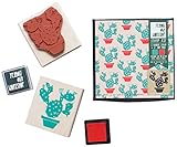 Yellow Owl Workshop pattern stamp cactus　スタンプインクセット