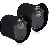 kwmobile 2x 対応: Arlo Ultra/Arlo Pro 3 / Pro 4 カバー - 保護カバー 防犯カメラ シリコン ソフト 傷防止 - 黒色