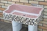 M1001 レトロなタイル流し台MサイズM-1001 タイル流し シンク