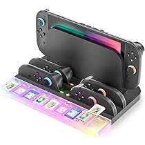 SwitchのJoy-Con2個&amp;充電スタンドセット Switchのジョイコンを差すだけで充電！Joy-Con2個用／4個用の