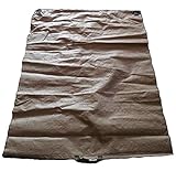 もみがら袋 籾殻袋 樹脂製 （コンテナバッグと同じ素材） 薄茶色 1000×1350mm コ商DNZZ