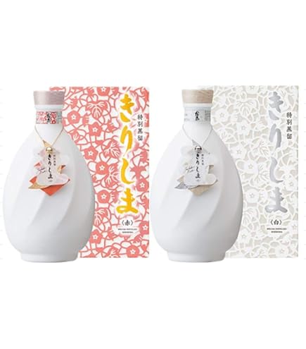 Amazon.co.jp: 【2本セット】 霧島酒造 特別蒸留 きりしま (赤/白) 芋