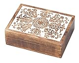 木製手工芸の木箱 丸和貿易 シュコル ウッドボックス フラワー (L) 600133301