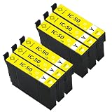 エプソン用 IC50インク ICY50互換インクカートリッジ イエロー 増量版 6本セット 最新ICチップ付き 残量表示可能 IC6CL50インクカートリッジ 対応機種:EP-301 EP-302 EP-4004 EP-702A EP-703A EP-704A EP-705A EP-774A EP-801A EP-802A EP-803A EP-803AW EP-804A など