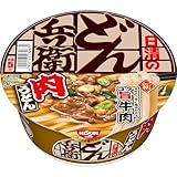 日清食品 どん兵衛 肉うどん 甘めのつゆに染みわたるコク旨牛肉 カップ麺 86g×12個