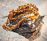 Polished Baltic Amber Teething Necklace [並行輸入品]