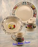 4pc食器セット、ディズニーミッキーマウス& Friends