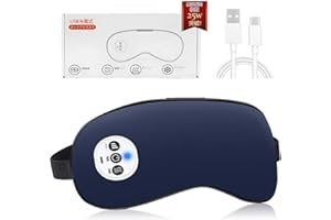 Bizzico ホットアイマスク USB 充電式 アイマスクコードレス アイウォーマー自動オフタイマー 振動モード 3段階温度調節 温冷両用 遮光 圧迫感なし 繰り返し使用可能 サイズ調整可能【シルクでサラフワ 極上 リラックス】軽量 薄型 かわいい