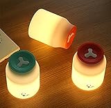 Mystery LEDナイトライト、調光機能付きUSB充電式子供夜ランプwith 3ライトモードグラフィティSensitiveタップコントロールBaby Nurseryデスクランプ