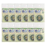 コレサポ 缶バッチカバー 44mm用 120枚(10枚入×12) 缶バッジを保護する透明カバー 傷防止 PVC ハピラ CAN44