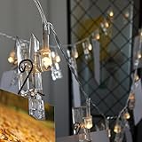 TOSSOW クリップ ストリングライト USB駆動式 40LED写真/絵クリップ 6メートル 防水防滴 イルミネーション クリスマス ハロウィン クラブ ホテル パーティーや誕生日会 パーティー 誕