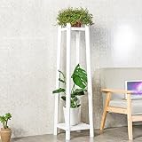 RBHJZ 現代的なシンプルな屋内リビングルームのベッドルーム2層の花フレームのバルコニーの固体の多層床の花の棚 A+ ( 色 : 白 , サイズ さいず : S s )