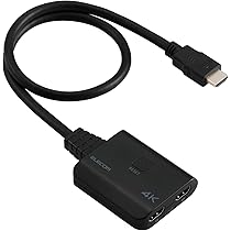Amazon | エレコム HDMI 分配器 4K/30Hz 1入力2出力 同時出力 給電