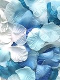 123zero 500個混合色人工シルクローズフラワーの花びらパーティー、ウェディングブライダル装飾