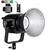 Godox VL300 LEDビデオライト 300W LED撮影灯 スタジオ照明 カラーフィルターとバーンドアセット アプリ対応静音 よい放