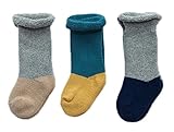 (ビグッド)Bigood かわいい ベビー 赤ちゃん 温かソックス 靴下 ルームソックス カジュアル 新生児 保温ソックス 出産祝い 3足セット 色ランダム（Gタイプ・M）