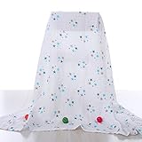 Betterbaby 赤ちゃん　コットン綿　ダブルガーゼ　湯上りタオル　ベビーおくるみ　ブランケット　寝冷え防止　ベビーカー　外出適用　星　120ｃｍｘ120ｃｍ