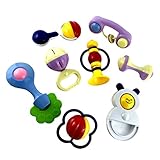 【ノーブランド品】 8個セット　幼児　赤ちゃん　おしゃぶり　おもちゃ　プラスチック　ベビー ラトル　発達　玩具 - 02