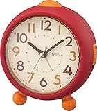 Felio(フェリオ) 目覚まし時計 パティーポップ アナログ表示 連続秒針 レッド FEA1...