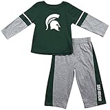 Michigan State Spartans Layeredシャツとパンツセット
