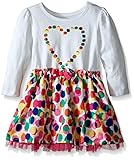 The Children's Place Toddler Girls Multi Dot Dress, Simply White, 3T