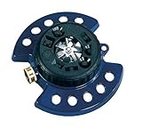 Dramm 15025 ColorStorm 9-Pattern Turret Sprinkler with Heavy-Duty Metal Base, Blue [並行輸入品]