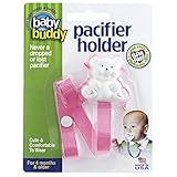 Baby Buddy Bear Pacifier Holder, Pink by Baby Buddy [並行輸入品]