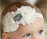 Ohio Bobcatsベビー/幼児用Shabby Flowerヘアリボンヘアバンド