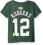 NFL幼児用アーロン・ロジャースグリーンベイ・パッカーズMainliner Player Name & Number半袖Tee、3トール、ハンター
