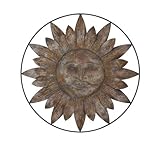 Deco 79 Metal Sun Wall Decor, 30' [並行輸入品]
