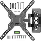 SHTUMEC テレビ壁掛け金具 26-55 インチ LCD/LED 液晶モニター対応,小型可動回転式壁掛けテレビ金具アーム最大VESA 400x400mm 耐荷重30kg 前後 左右 上下多角度調節可能 壁掛けtv配件 32 40 42 43 50 55 型かべかけ金具