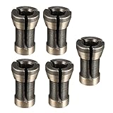 SONONIA 合金　彫刻機用　コレット　チャック　トリミング機　高強度　1/4 インチ　6.35mm　5個入り　