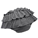 platinumbaby(プラチナムベイビー)フライス2段ブルマスカート(ダークグレー杢)