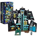 DCコミックス バットマン バットテック バットケーブ 巨大な変身プレイセット 4インチのバットマンフィギュアとアクセサリー付き 4歳以上の男の子向けおもちゃ