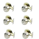 nu-set 6 x 70026d Fremont NuSet Single円柱デッドボルト、6パック、同じキー、クイックセットキー溝、サテンクローム