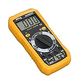 UEETEK 高い精度と分解能で一般的に使用するためのデジタル電圧計Multimetric（イエロー）