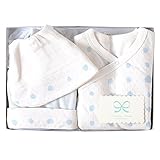 ナオミイトウ NAOMI ITO POCHO カバーオール+ベビーキャップ+スタイ ギフトセット ラムネ70cm 6315