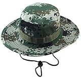 (ビグッド)Bigood サファリハット メンズ ハット テンガロンハット つば広 ブーニーハット レディース 帽子 スポーツ UVカット アウトドア 迷彩 H