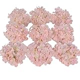 Luyue アジサイの 頭状花 シルク 造花 花ヘッド 花 部分のみ 直径 約 15センチ (8色 10個 )