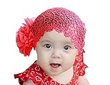 赤ちゃん 新生児 ベビー小物 韓風 お姫様 髪飾り ヘアアクセサリ ヘアーバンド カチューシャ ヘッドバンド 出産祝い 誕生日 プレゼント ギフト きれい（赤）